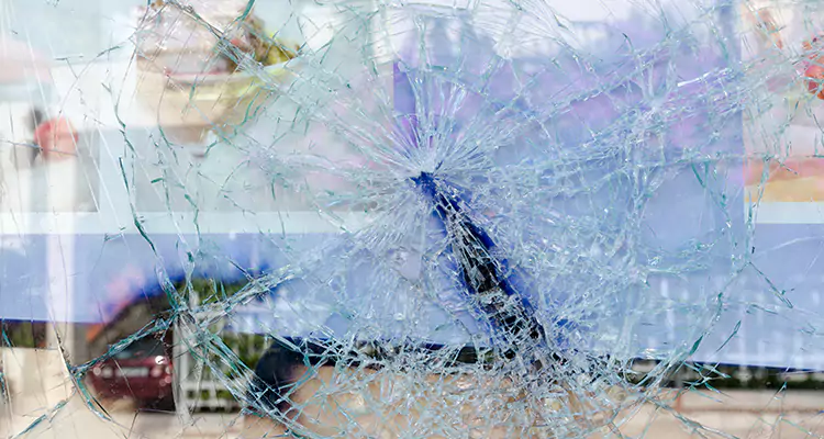 Cracked Glass Balcony Door Repair in DeLand, FL